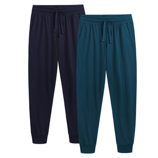 Mens 2PK Blue Lounge Pants - Cuffed